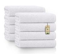 NatureMark Asciugamani Set da 8 Pezzi 100% Cotone Morbidi e Altamente Assorbenti