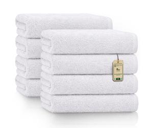 NatureMark Asciugamani Set da 8 Pezzi 100% Cotone Morbidi e Altamente Assorbenti
