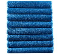 NatureMark Asciugamani - Set da 8 Pezzi - 100% Cotone, Morbidi e Altamente Assorbenti, Qualità Premium per Bagno, Spa e Palestra, 50 × 100 cm, Blu Reale