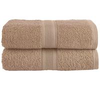 NatureMark Asciugamano da Sauna, 100% Cotone, Sabbia, 80 x 200 cm, 2 unità