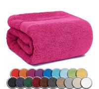 NatureMark - Confezione da 1 Asciugamani Sauna, Qualità Premium, 80 x 200 cm, 100% Cotone, Pink