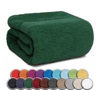 NatureMark - Confezione da 1 Asciugamani Sauna, Qualità Premium, 80 x 200 cm, 100% Cotone, Verde Scuro