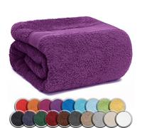 NatureMark - Confezione da 1 Asciugamani Sauna, Qualità Premium, 80 x 200 cm, 100% Cotone, Viola