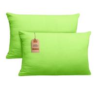 NatureMark Confezione da 2 federe per cuscini in jersey, per dormire lateralmente, cuscino per il collo, conformi all’OEKO-TEX, da 40 x 60 cm, in diversi colori e dimensioni, Mela verde