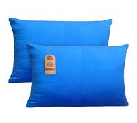 NatureMark Confezione da 2 federe per cuscini in jersey, per dormire lateralmente, cuscino per il collo, conformi all’OEKO-TEX, da 40 x 60 cm, in diversi colori e dimensioni, blu reale