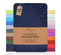 Offerta speciale NatureMark!!! Lenzuola in microfibra a un prezzo vantaggioso! molte misure e colori di marca (120x200 cm, blu navy)...