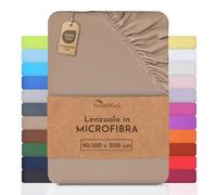 NatureMark Lenzuolo in microfibra a prezzo scontato! tante misure e colori di marca (lenzuolo 90x200-120x200 cm, Sabbia/Beige)