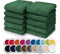 NatureMark Set da 10 panni in spugna per viso e mani - 100% cotone, morbidi e as