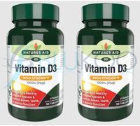 Natures Aid Vitamin D3 1000iu - 90 compresse (confezione da 3)
