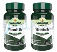 Natures Aid Vitamina B1 (Tiamina) 100 mg - 90 compresse (confezione da 2)