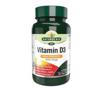 Natures Aid Vitamina D3 1000 UI (25 µg), Integratore ad Alta Potenza per Ossa, Denti, Muscoli e Sistema Immunitario, Vegano, Senza Glutine, Non OGM, 90 Compresse