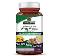 Nature's Answer Salice bianco con partenio, estratto di corteccia di salice bianco, 500 mg, 60 capsule