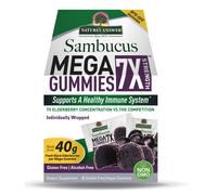 Nature's Answer Sambucus Mega Gummies, caramelle gommose, sambuco nero, 30x 5 g