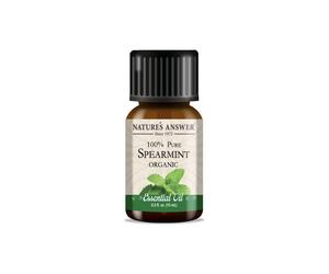 Nature's Answer Spearmint Essential Oil, Menta verde, olio essenziale, BIOLOGICO, 15 ml