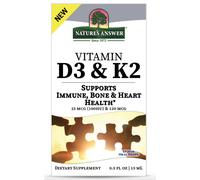 Nature's Answer Vitamina D3 e K2, liquida, 15 ml