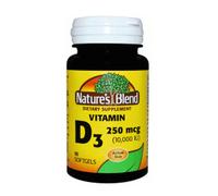 Nature's Blend Vitamina D3 250mcg (10000IU) 90 Softgels