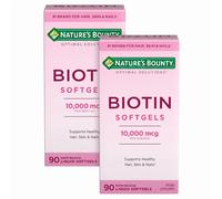Nature's Bounty Biotin 10000mcg integratore, supporta capelli, pelle e