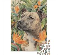 Nature's Guardian Tropical Dog Portrait Puzzle Impossible 1000Pcs Decorazione Per La Casa. Rilassamento E Intelligence Per Adulti E Ragazzi Da 14 Anni 70x50cm/1000pcs