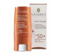 Nature's – Stick solare SPF50+ – Protezione labbra e zone sensibili – Resistente all'acqua – 9 ml