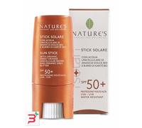 Nature's – Stick solare SPF50+ – Protezione labbra e zone sensibili – Resistente all'acqua – 9 ml