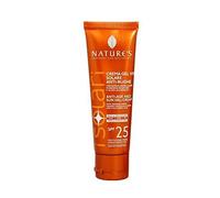 Nature's - iSolari, Crema Solare SPF 25, Protezione Solare Viso e Corpo, Crema Idratante e Nutriente, Resistente all'Acqua, Travel Size 100 ml