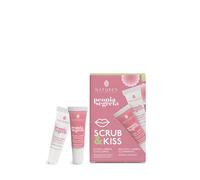 Nature's Peonia Segreta Scrub & Kiss Kit con Scrub e Balsamo per le Labbra
