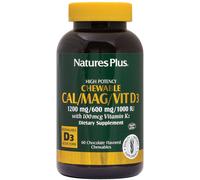 nature's plus Cal/mag/d3 calcio magnesio vitamina d3 masticabile al cioccolato 337 mg
