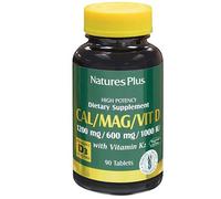 Nature's Plus Cal/Mag/Vit D3 con Vitamina K2 Integratore Vitaminico