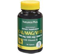 nature's plus Calcio Magnesio Vitamina D3 con K2 90 Tavolette