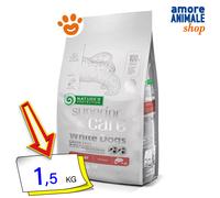 Nature’s Protection Superior Care White Dogs Grain Free Salmon Starter All Breeds 1,5 kg
