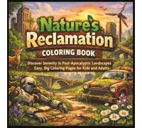 Nature's Reclamation Coloring Book: Discover Serenity In Post-Apocalyptic Landscapes