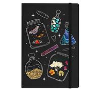 Nature's Spells & Potions A5 Hard Cover Taccuino Nero 14x31cm