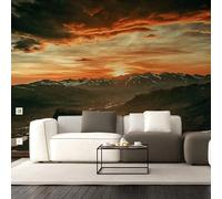 Nature's Symphony: Majestic Sunset Wall Stickers - Decalcomanie decorative trasformative 51 x 39 cm