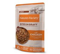 Nature's Variety Bites in Salsa 44 x 85 g umido gatto - con Pollo