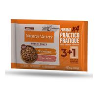 Nature's Variety Bites in Salsa – Umido per gatto, Pollo e Salmone – 44 x 85 g
