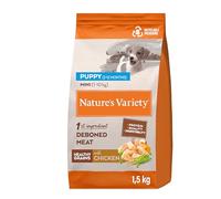 Nature's Variety Healthy Grains - Cibo per cani Mini Junior con pollo disossato - 1,5 kg