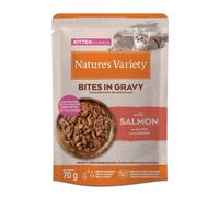 Nature's Variety Kitten Bites in Salsa 28 x 70 g - Salmone