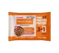 Nature's Variety Kitten Bites in Salsa 44 x 70 g - con Pollo e Salmone
