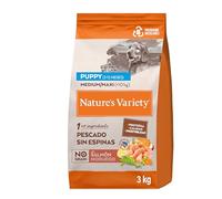Nature's Variety No Grain - Cibo per cani Medium & Maxi Junior con salmone senza spine - 3 kg