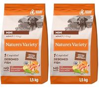 Nature's Variety Original No Grain, Cibo per Cani Adulti Mini con Salmone Diliscato 1.5 Kg (Confezione da 2)