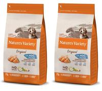 Nature's Variety Original No Grain, Cibo per Cani Junior con Salmone Diliscato 2 Kg (Confezione da 2)