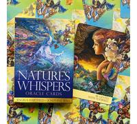 Nature's Whispers Oracolo Carte Deck Esoteric Fortune Telling Blu Angel NWO50
