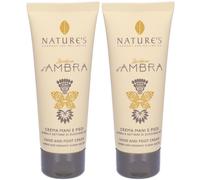 NATURE'S Zucchero D'ambra Crema Mani e Piedi 2x75 ml Crema