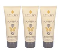 NATURE'S Zucchero D'ambra Crema Mani e Piedi 3x75 ml Crema