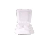 NATUREstar - Contenitore per Take-Away Bio Triple, Canna da Zucchero