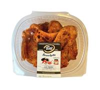 NATURETA Bruschette con Ajvar, Pane Bruschetta Croccante, Confezione da 3 Pezzi, 130 gr