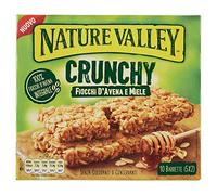 Nature Valley Crunchy Barrette Cereali Croccanti 100% Fiocchi Avena Integrale e Miele Senza Coloranti e Conservanti Naturalmente Prive di Lattosio Adatte ai Vegetariani - 2 x 210 Gram (20 barrette)