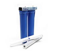 Naturewater Filtro dell'acqua a 2 livelli NW-BRK02, con cartucce filtranti da 508 mm, attacco tubo 26,16 mm