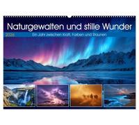 Naturgewalten und stille Wunder (Wandkalender 2026 DIN A2 quer), CALVENDO Monatskalender: Atemberaubende Ki Bilder von Landschaften & Naturphänomenen weltweit.