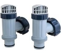 Naturìì 2 pezzi valvola plungher Raccordo Valvola a Pistone di Ricambio con O-Ring e Rondella di Arresto compatibile Intex 25080RP Set 2 Pezzi per Piscine Fuori Terra